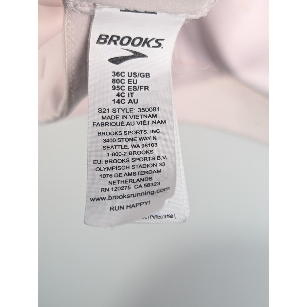 Brooks Drive Convertible High Impact Sports Bra Size 36C Pink Convertible 350081 - Picture 9 of 9
